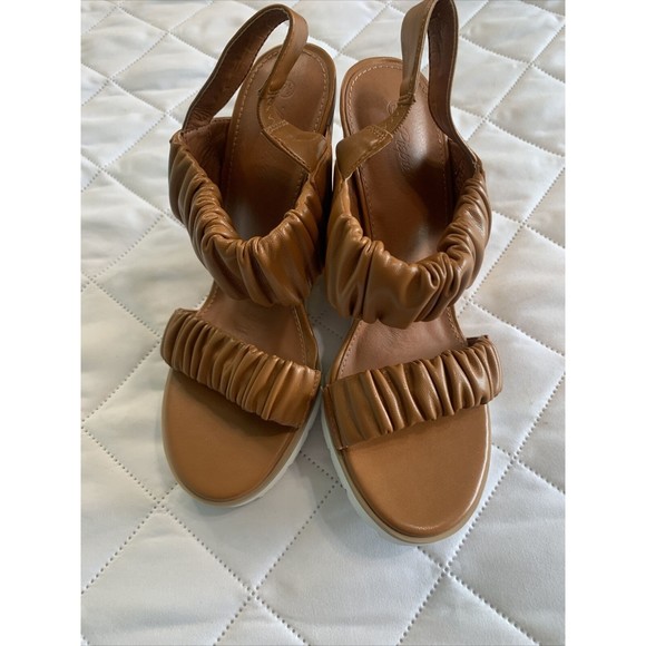 PiePieBuy 7 1/2Platform Wedge Sandals Open Toe Elastic Ankle Strap Dress Sandals - Picture 11 of 13